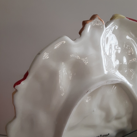 Fitz & Floyd DAMASK HOLIDAY Christmas Santa Serving Decorative Canape Plate - Picture 9 of 13